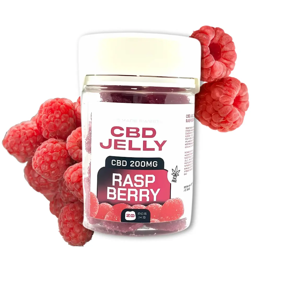 CBD Jelly 200 mg - želé malina